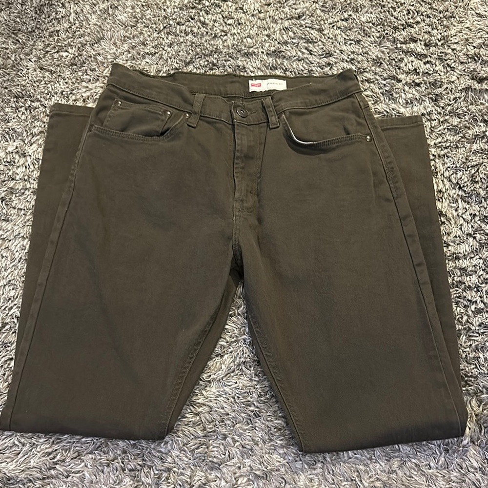 Wrangler Olive Green Relaxed Jeans with Soft Finish